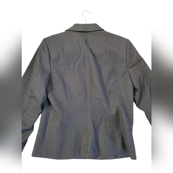 J. Crew Size 10 Military Wool Short Blazer Jacket Charcoal Made in Hungary - Picture 11 of 11